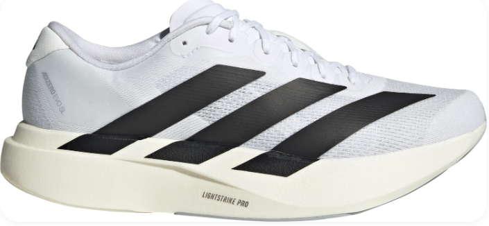 adidas Adizero EVO SL Mens Running Shoes - White