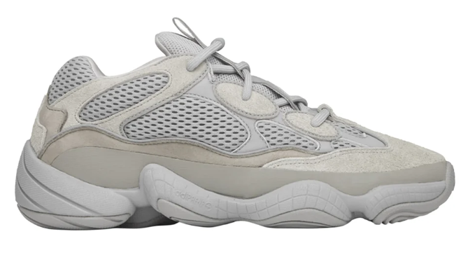 adidas Yeezy 500 Lace Up Sneakers - Grey