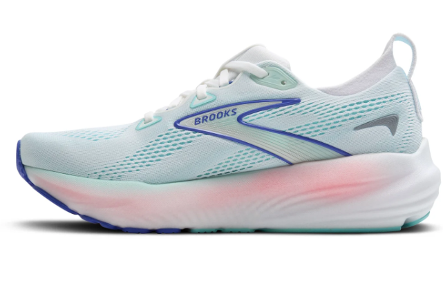 Brooks Glycerin 22 Women's Running Shoes - White/Limpet Shell/Amparo Blue