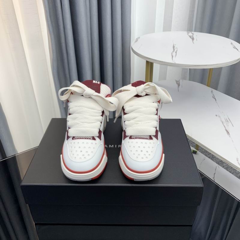 Amiri MA-1 Low Sneaker — White / Burgundy