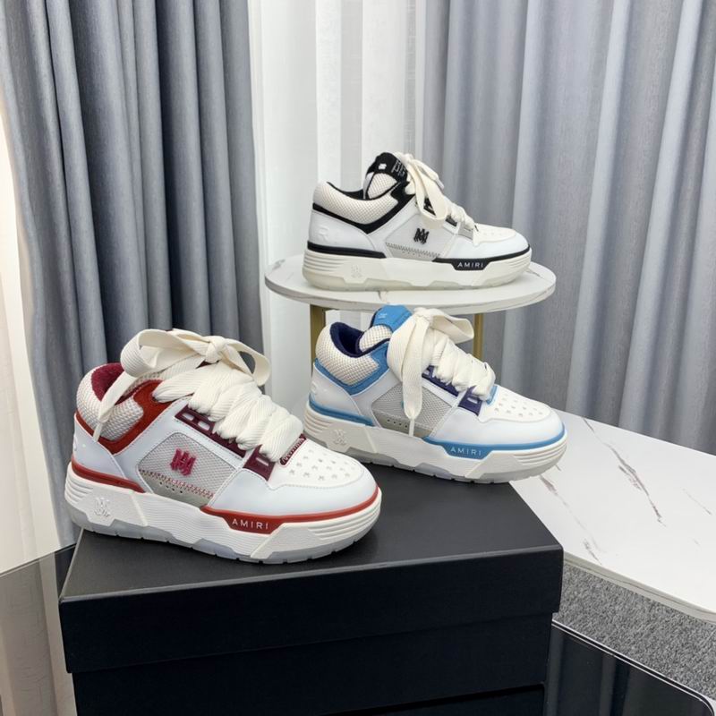 Amiri MA-1 Low Sneaker — White / Burgundy