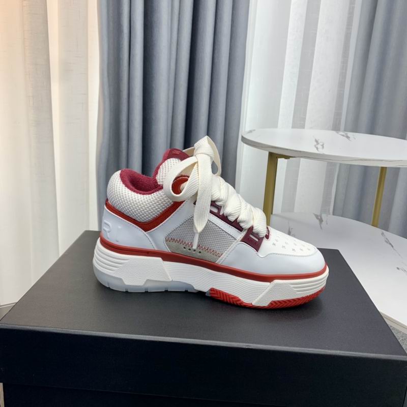 Amiri MA-1 Low Sneaker — White / Burgundy