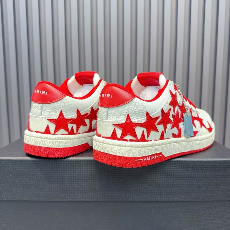 Amiri Stars Court Low — White / Red
