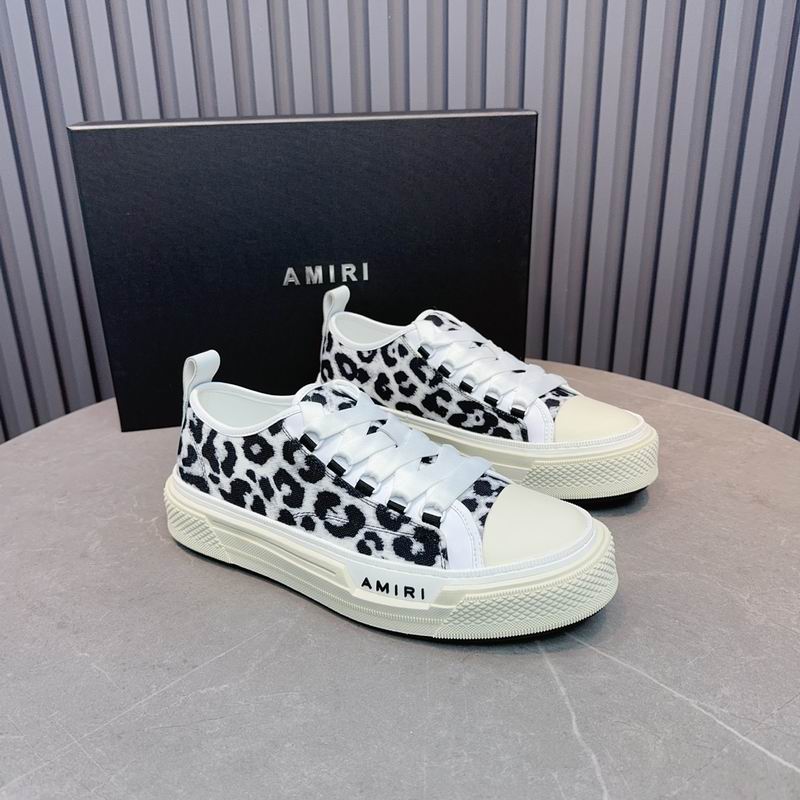Amiri Court Low — Leopard Print / Black & White
