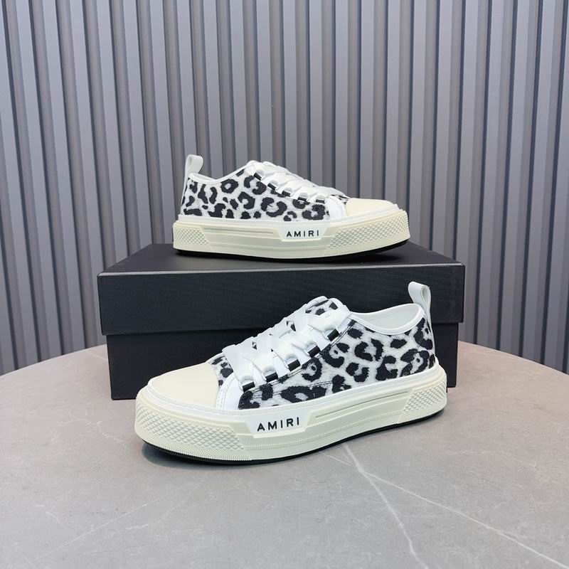 Amiri Court Low — Leopard Print / Black & White