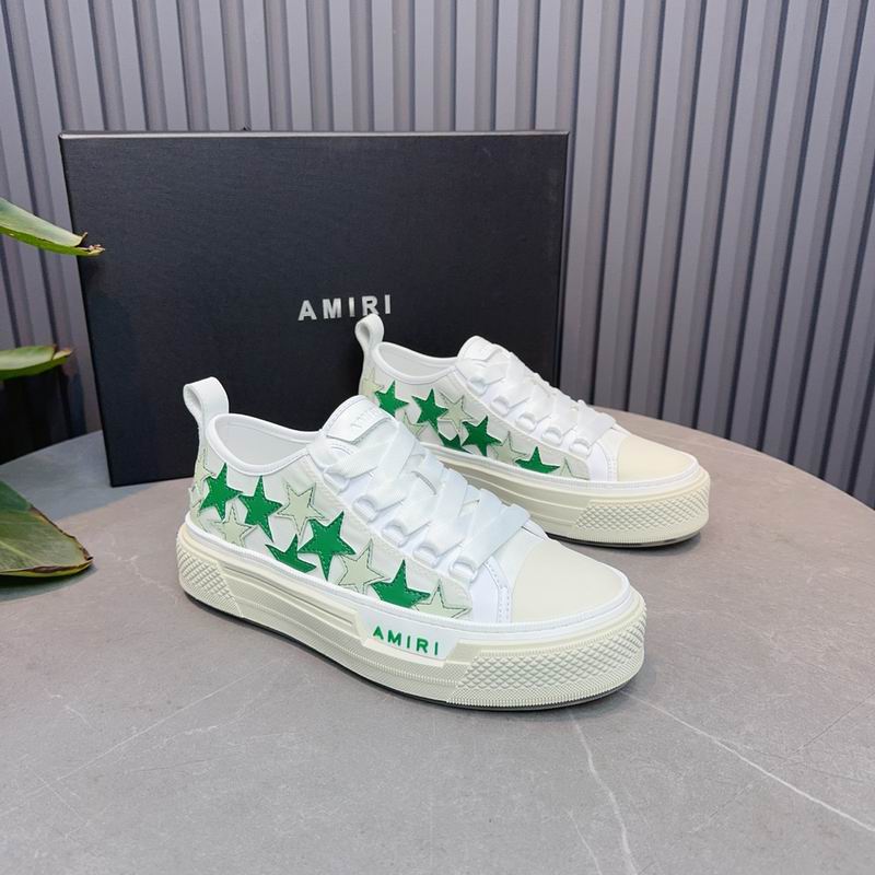 Amiri Stars Court Low — White / Green