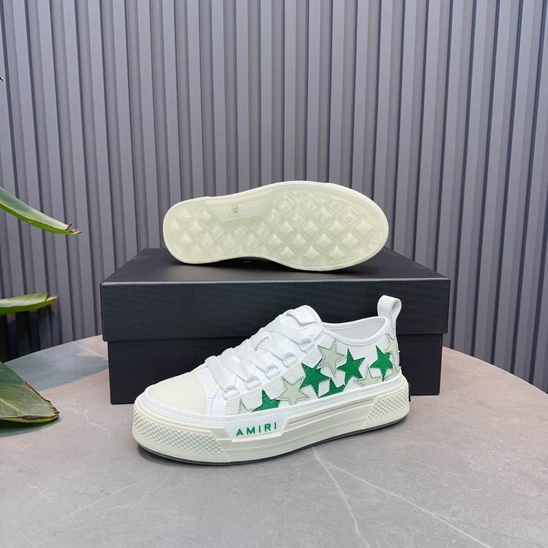 Amiri Stars Court Low — White / Green