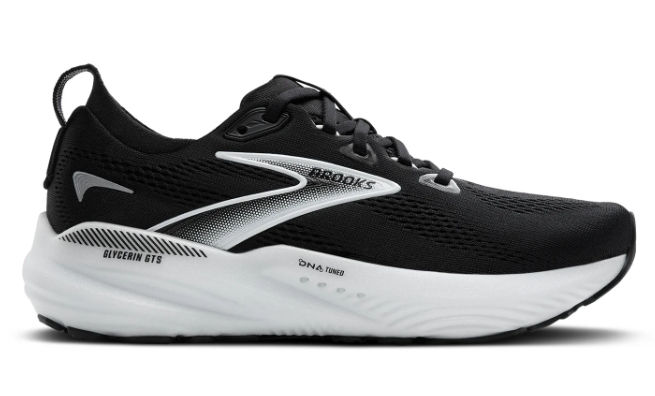 Brooks Glycerin GTS 22 Running Shoe (Women) - BlackGreyWhite